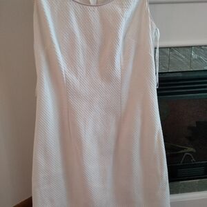 Lilly Pulitzer white with pink trim. So cute.